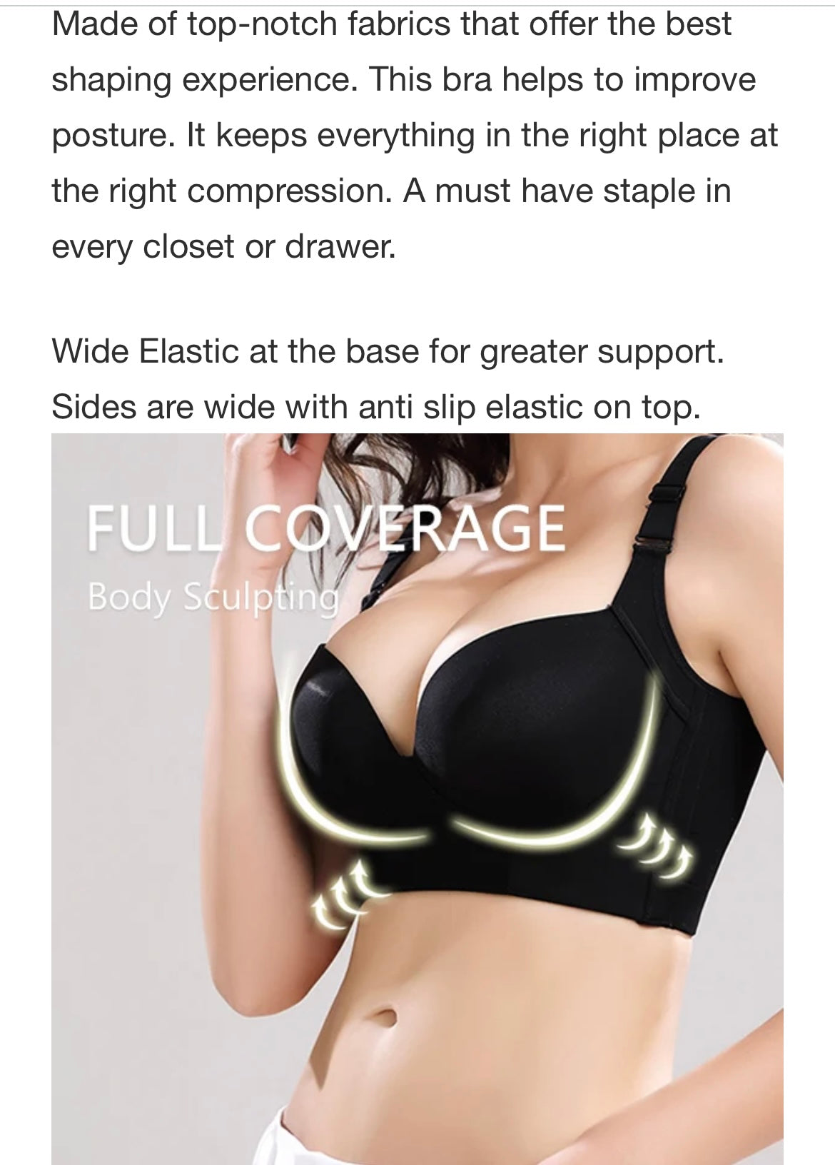 BUY 1 GET 1 FREE - Hide Back Fat Full Back Coverage-Deep Cup Bra