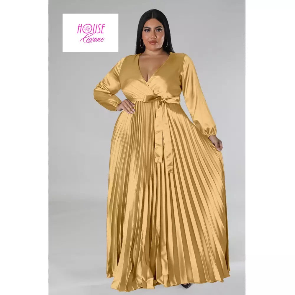 Size Pleated Maxi – House of Cavone